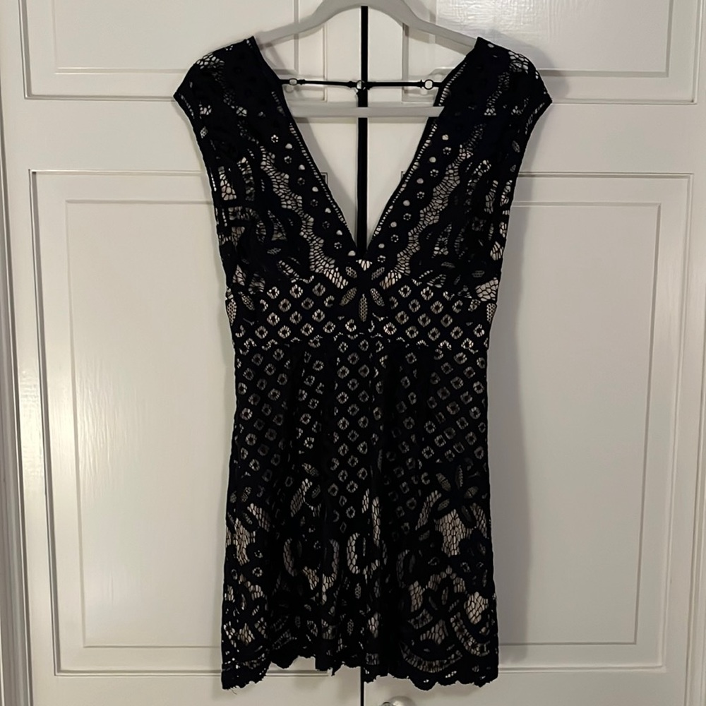 Lace free people mini dress